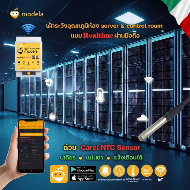แพคเกจเซนเซอร์วัดอุณหภูมิ Carel NTC Thermistor