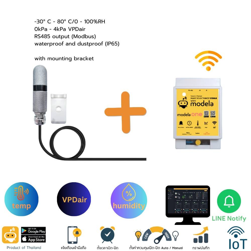 ชุด IoT 3 in 1: นวัตกรรมการวัดค่า VPDair, อุณหภูมิอากาศ, และความชื้นอากาศ