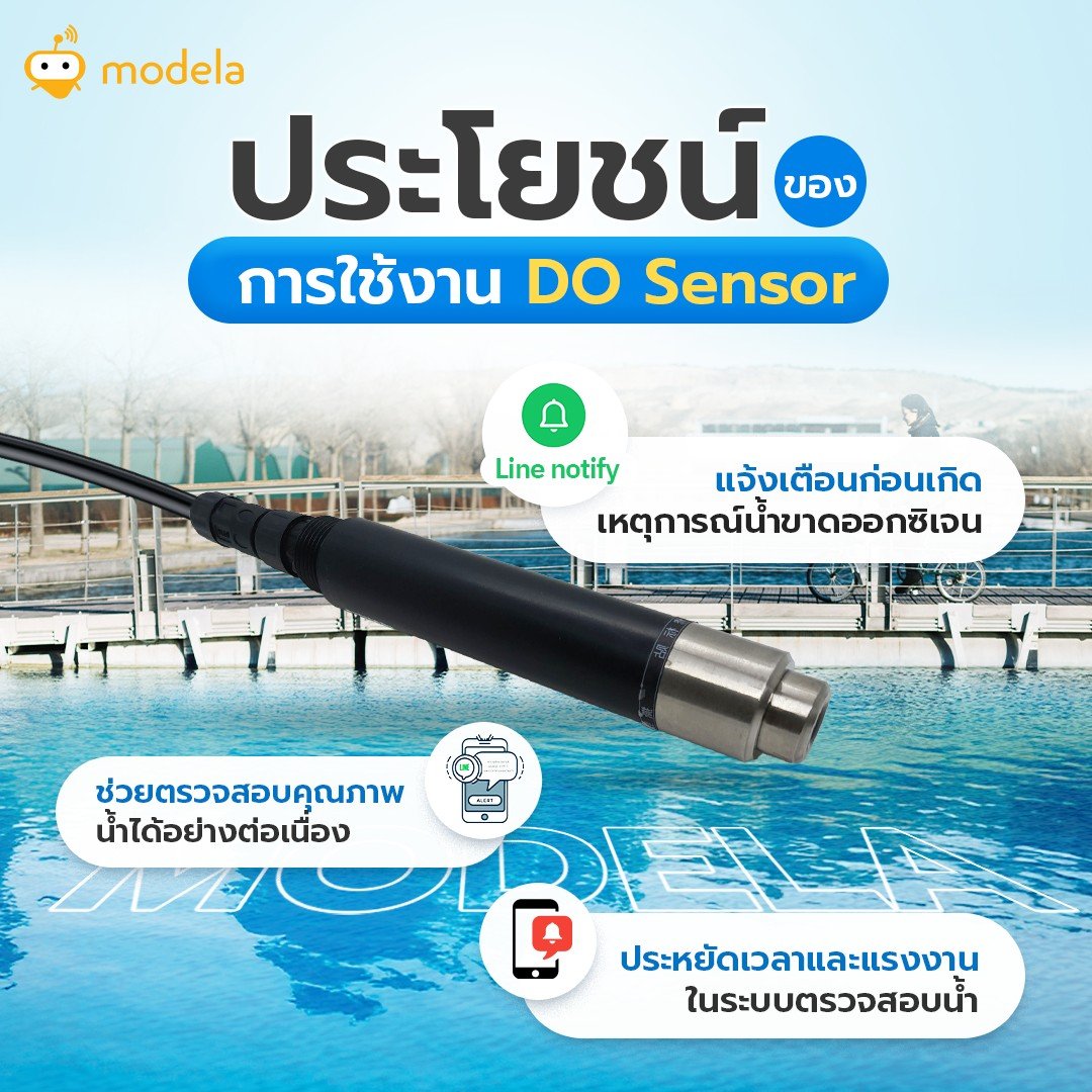 ชุดเซนเซอร์วัดออกซิเจนในน้ำ DO แบบ Optical รุ่นน้ำจืด